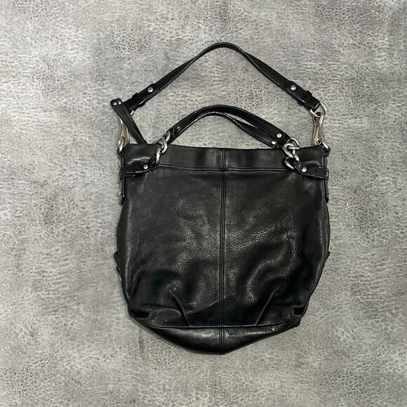 Coach black leather shoulder bag hobo Y2k - Picture 3 of 7